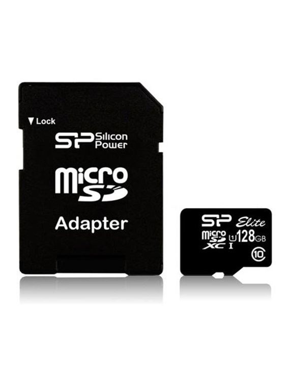 128GB microSDXC Silicon Power Elite UHS1 + adapter (SP128GBSTXBU1V10SP) 128GB microSDXC Silicon Power Elite UHS1 + adapter (SP128GBSTXBU1V10SP)