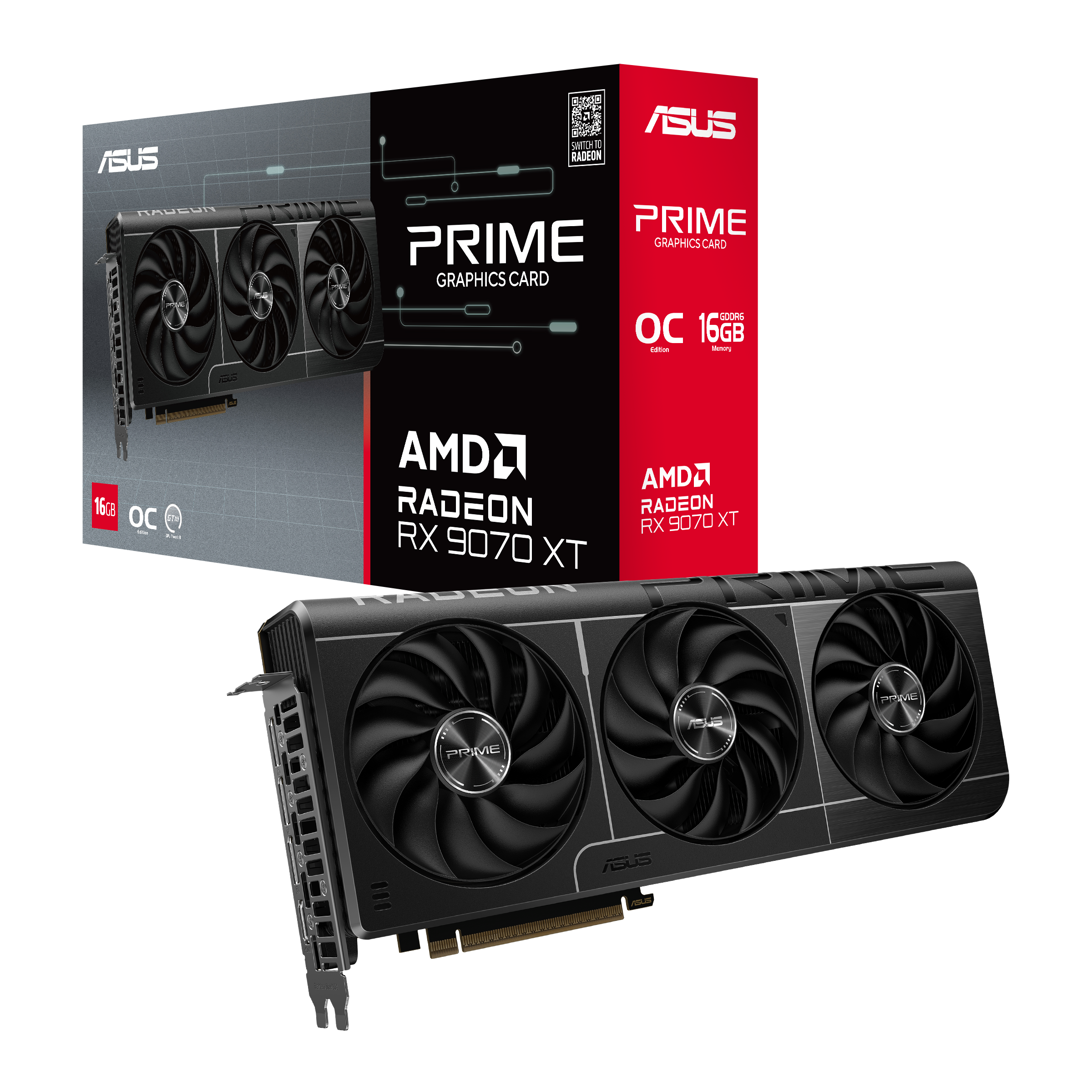 ASUS PRIME Radeon RX 9070 XT 16 GB videokártya