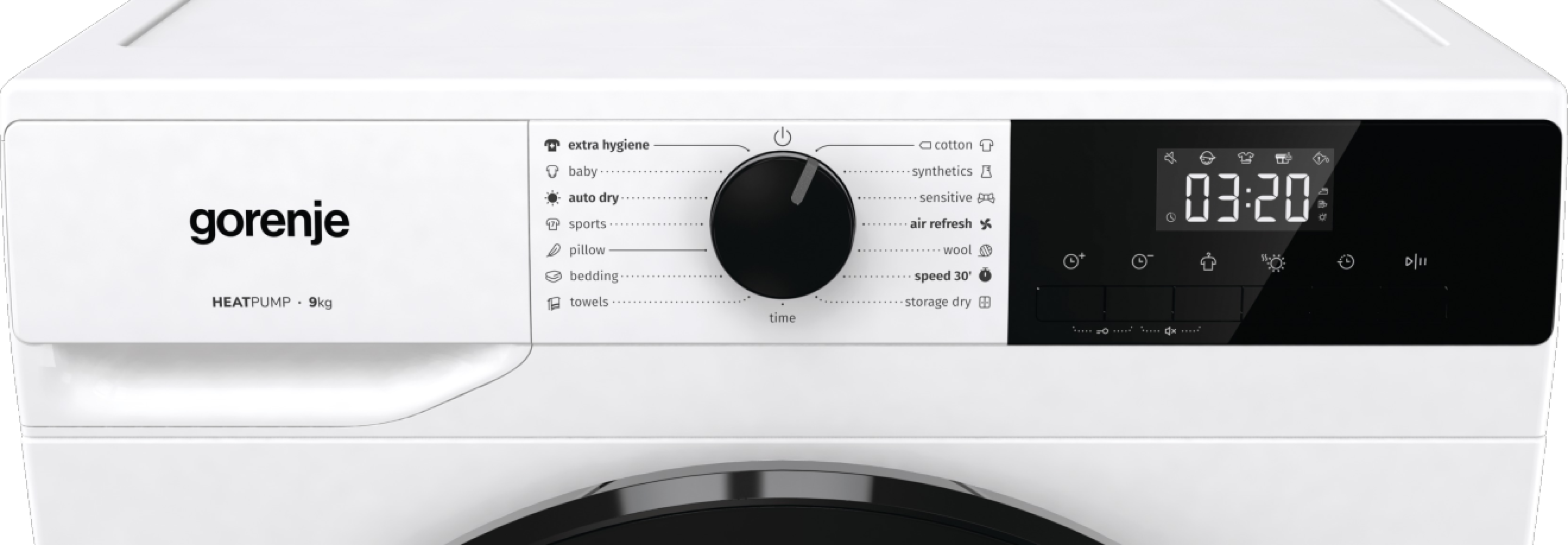 Gorenje DHNA92 Hőszivattyús szárítógép – 9 Kg, B Energiaosztály, AutoDrain Gorenje DHNA92 Hőszivattyús szárítógép – 9 Kg, B Energiaosztály, AutoDrain