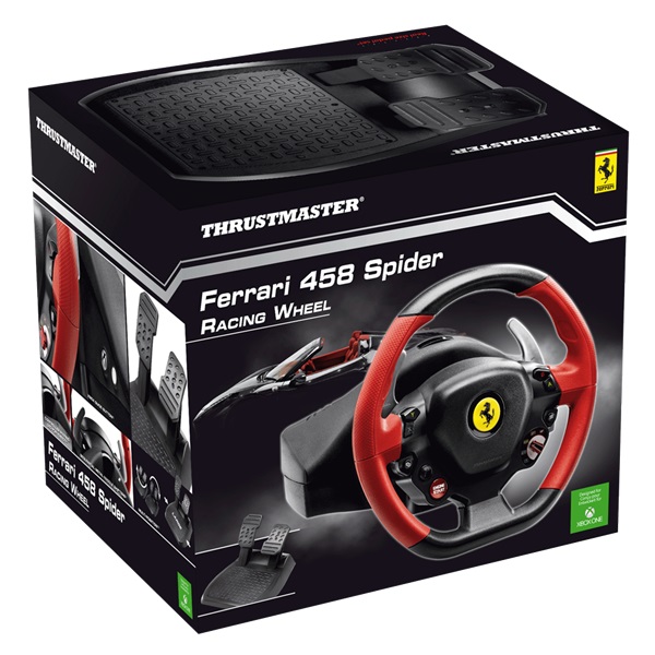 Thrustmaster Ferrari 458 Spider versenykormány Xbox One pedál+kormány (4460105)