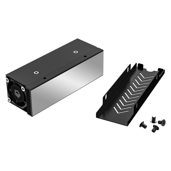 ID-Cooling M.2 SSD Hűtőborda ZERO M25 24.6dB(A) Max 1,97 m3/h Aktív hűtés +Thermal pad 