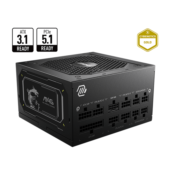 MSI 850W 80+ Gold moduláris Gen 5.0 V2 Tápegység 