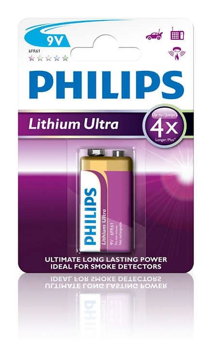 Philips Lítium 9V elem Lithium Ultra 1db  (6FR61LB1A/10)