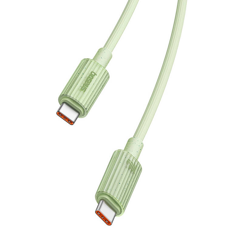 Fast Charging cable Baseus USB-C to USB-C Habitat Series 1m 100W (green)