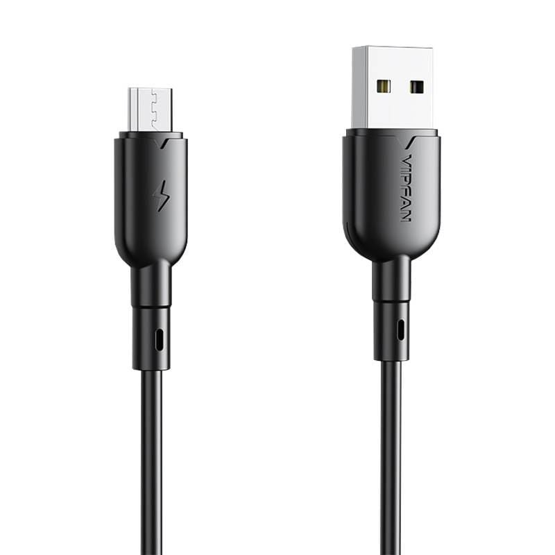 Vipfan Colorful X11 USB és Micro USB kábel 3A, 1m fekete (X11MK-black) Vipfan Colorful X11 USB és Micro USB kábel 3A, 1m fekete (X11MK-black)