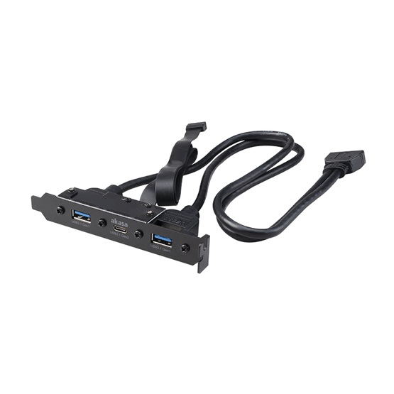 Akasa AK-CBUB52-50BK USB 3.1 Gen2 belső adapterkábel 2x Gen1 Type-A porttal Akasa AK-CBUB52-50BK USB 3.1 Gen2 belső adapterkábel 2x Gen1 Type-A porttal