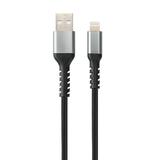 AVAX CB401G STEELY USB A-Lightning 20W 3A 1,5m acélszürke AVAX CB401G STEELY USB A-Lightning 20W 3A 1,5m acélszürke