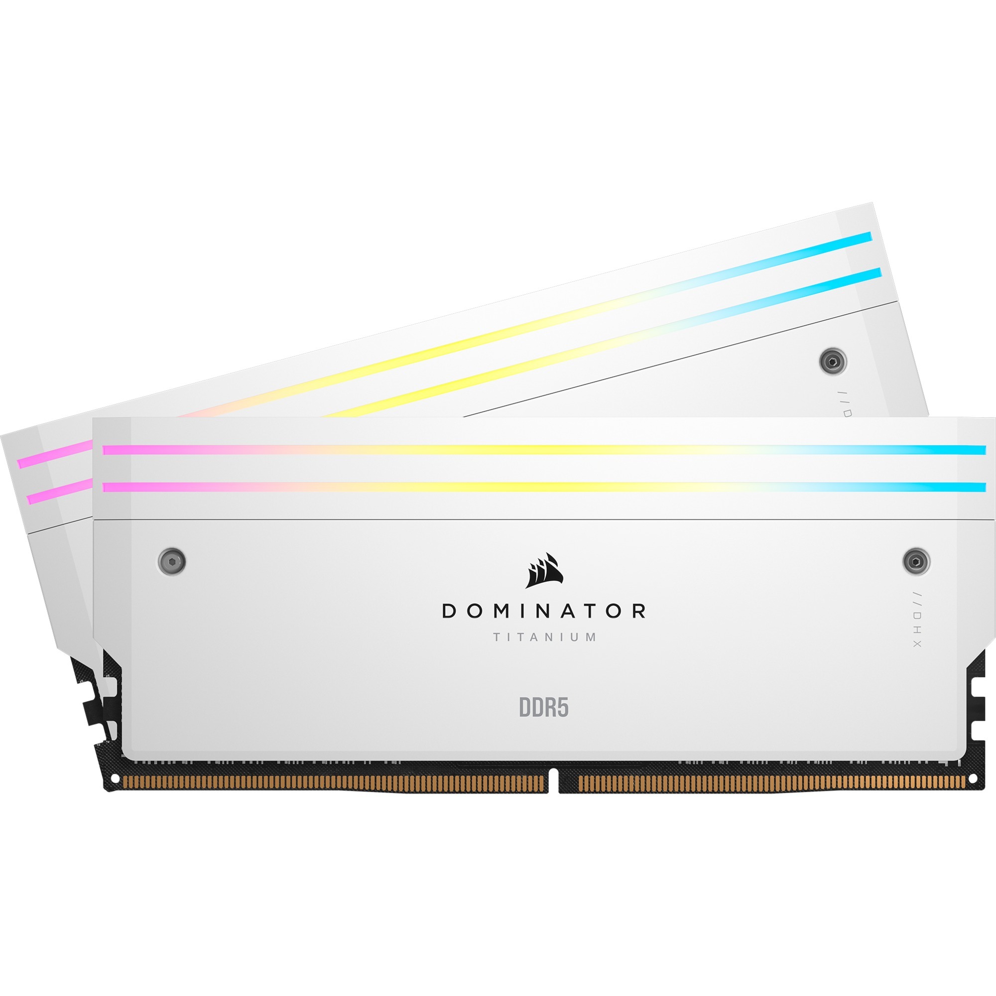Corsair 96GB DDR5 6600MHz Kit(2x48GB) Dominator Titanium RGB Memória Fehér