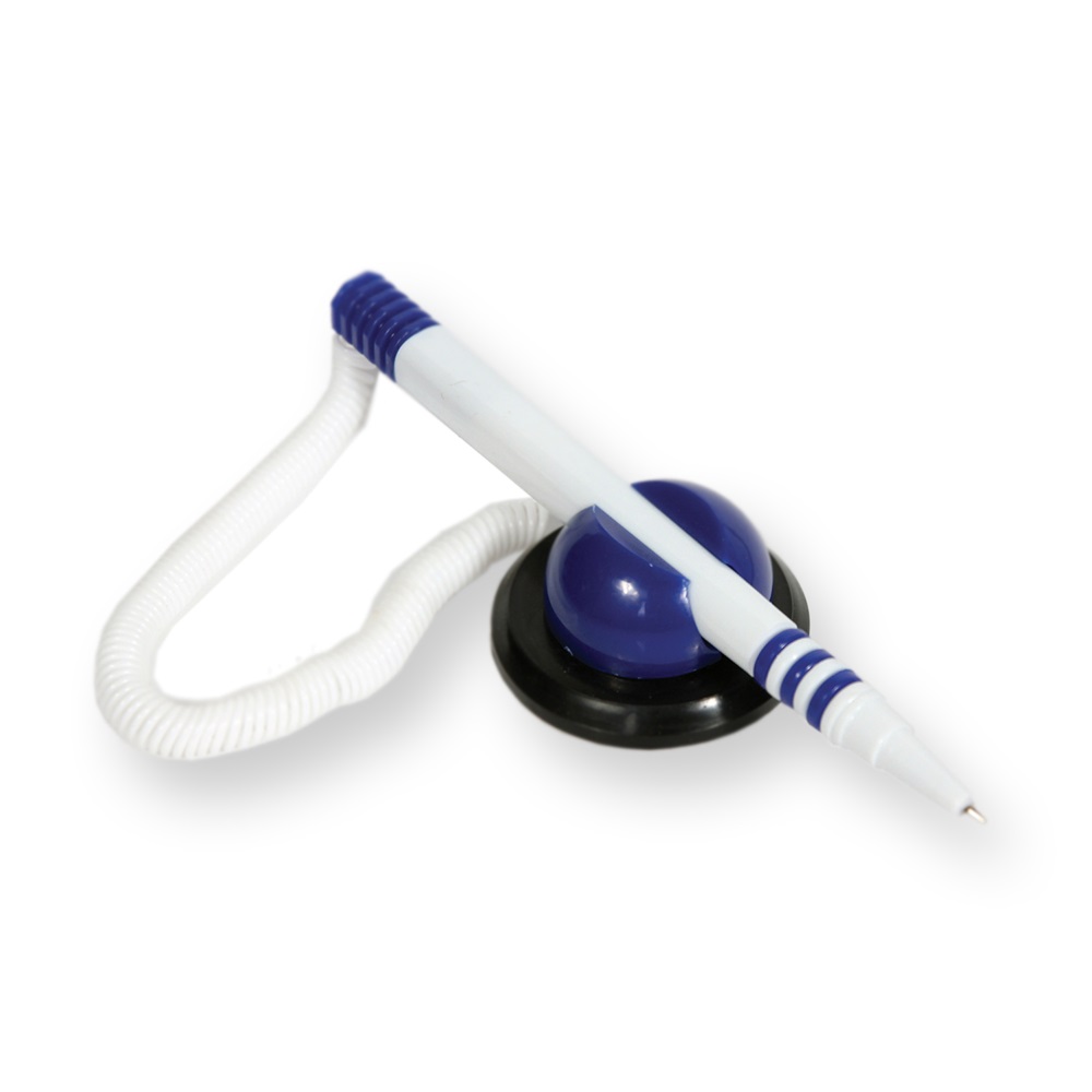 Bluering Ügyféltoll fehér-kék test fekvő  , írásszín kék (JJ20604)
