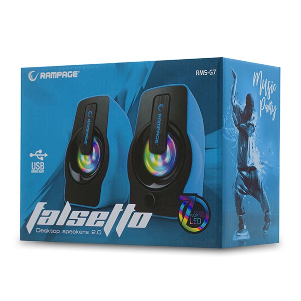 Rampage RMS-G7 Falsetto  6W RMS  2.0 Hangszóró Kék 
