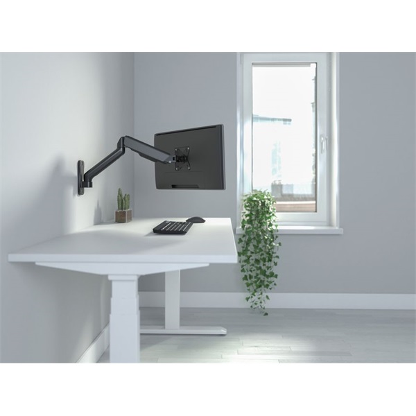 Equip 650137  17"-32" 1 monitor dönthető  forgatható  állítható magasság  Max.: 9kg  Monitor Fali konzol   fekete 
