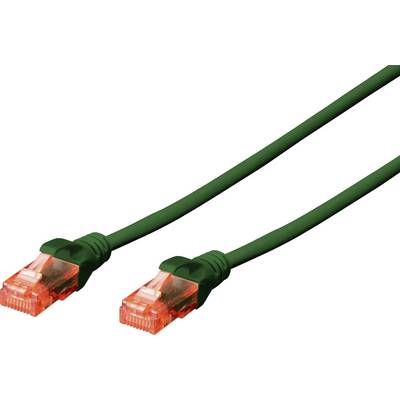 RJ45 Hálózat Csatlakozókábel CAT 6 U/UTP 2.00 m Zöld Lángálló, Halogénmentes, Kerek, sodort érpár, Árnyékolatlan Digitus RJ45 Hálózat Csatlakozókábel CAT 6 U/UTP 2.00 m Zöld Lángálló, Halogénmentes, Kerek, sodort érpár, Árnyékolatlan Digitus