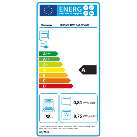 Electrolux LKK560232W Kombinált tűzhely