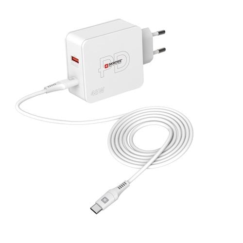 SKROSS USB-C, USB-A hálózati töltő 48W és USB-C töltőkábel (SKKT000148WPDEUCCN) SKROSS USB-C, USB-A hálózati töltő 48W és USB-C töltőkábel (SKKT000148WPDEUCCN)