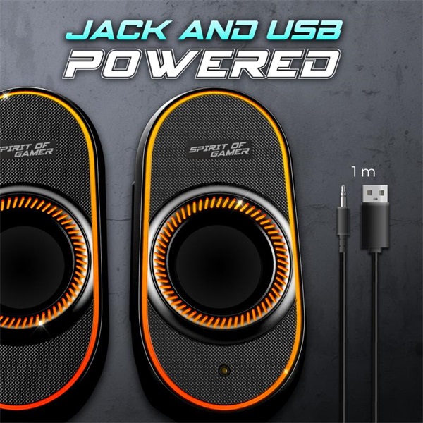 Spirit of Gamer  Fanatic 500  Hangszóró 2.0 Fekete Spirit of Gamer  Fanatic 500  Hangszóró 2.0 Fekete