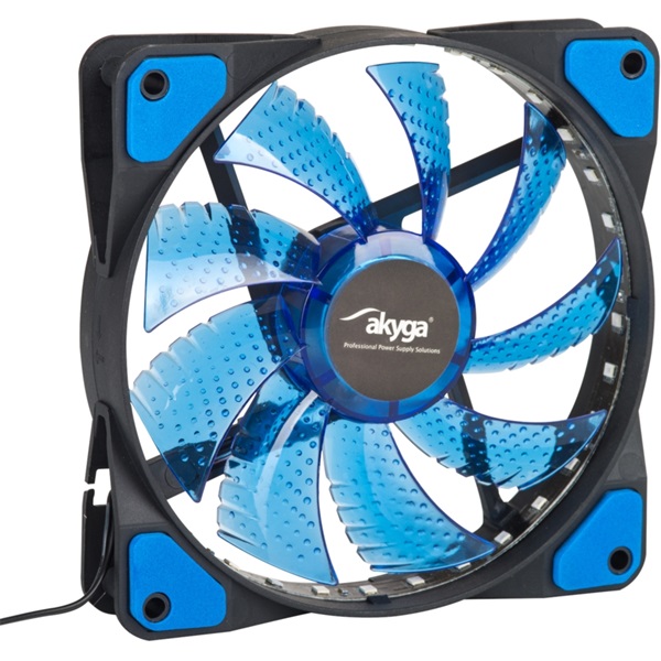 Akyga ház hűtő 12cm kék LED (AW-12E-BL)
