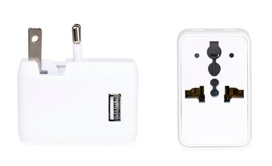 Kikkerland UL08-EU USB csatlakozóval utazó hálózati adapter Kikkerland UL08-EU USB csatlakozóval utazó hálózati adapter