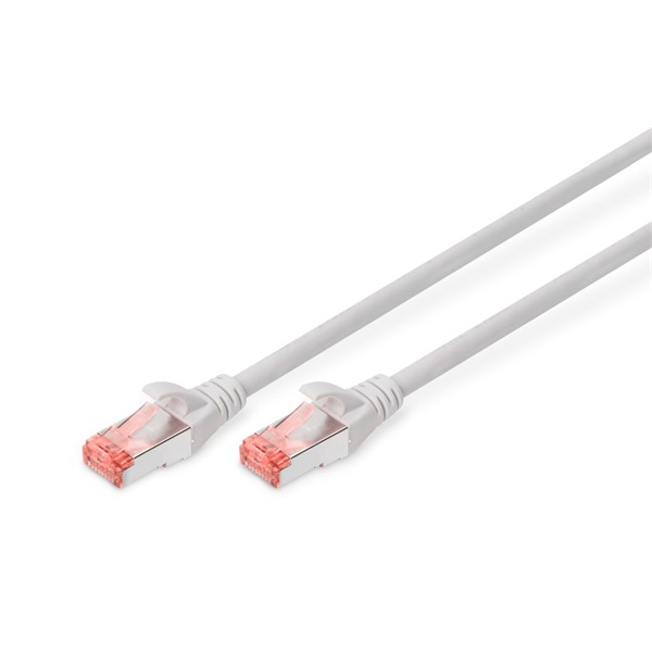 DIGITUS CAT6 S-FTP LSZH 0,25m szürke patch kábel DIGITUS CAT6 S-FTP LSZH 0,25m szürke patch kábel