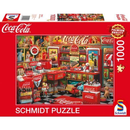 Schmidt Coca Cola - Nostalgia shop 1000 db -os puzzle (4001504599157)