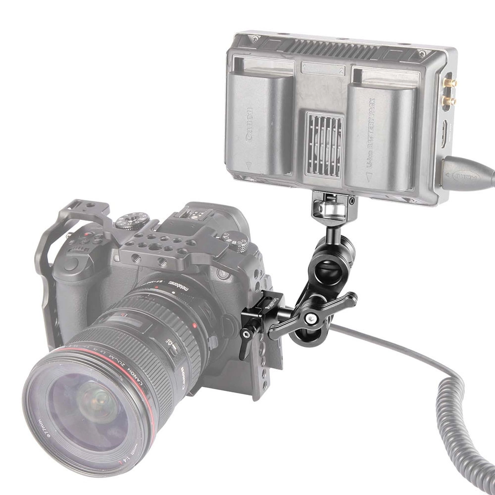 SMALLRIG Articulating Arm with Screw Ballhead and NATO Clamp Ballhead  