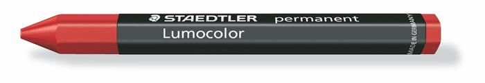 STAEDTLER Jelölőkréta, mindenre író, (omnigraph),  "Lumocolor 236", piros (TS2362)
