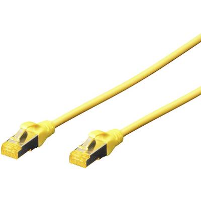 RJ45 Hálózat Csatlakozókábel CAT 6A S/FTP 2.00 m Sárga Halogénmentes, sodort érpár, Védővel, Lángálló Digitus RJ45 Hálózat Csatlakozókábel CAT 6A S/FTP 2.00 m Sárga Halogénmentes, sodort érpár, Védővel, Lángálló Digitus