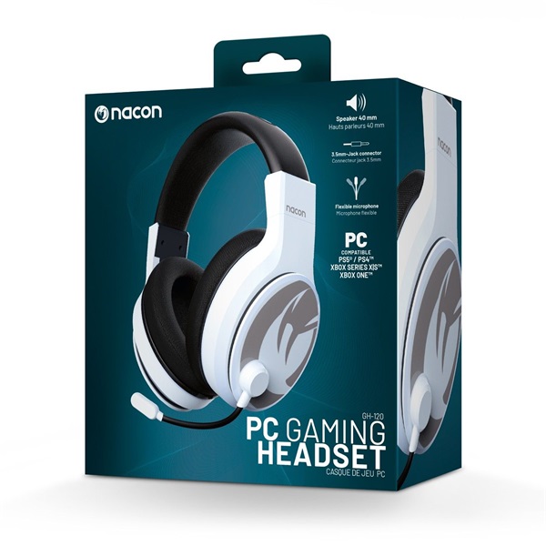 Nacon 2809130 GH-120 fehér gamer headset Nacon 2809130 GH-120 fehér gamer headset