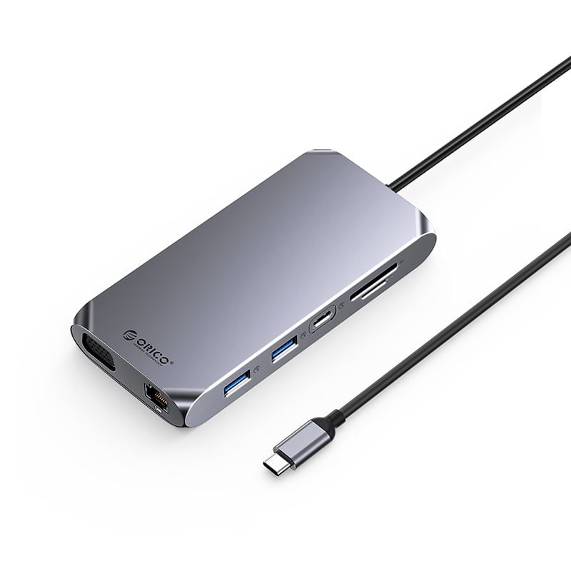 Orico USB-C notebook dokkoló szürke (XCR-X22-GY)