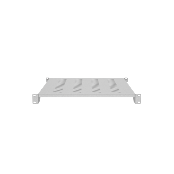Lanberg 19" fix polc/tálca 1U/483x700mm 15kg maximum terhelhetőség szürke