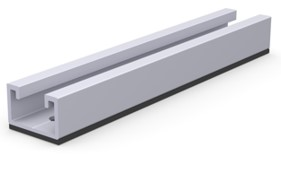 Aerocompact TS15 trapézlemez párhuzamos rövid sín 150 mm Aerocompact TS15 trapézlemez párhuzamos rövid sín 150 mm