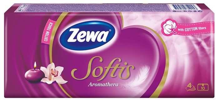 Zewa Softis papír zsebkendő 10x9db aromatherapia (53522-00)