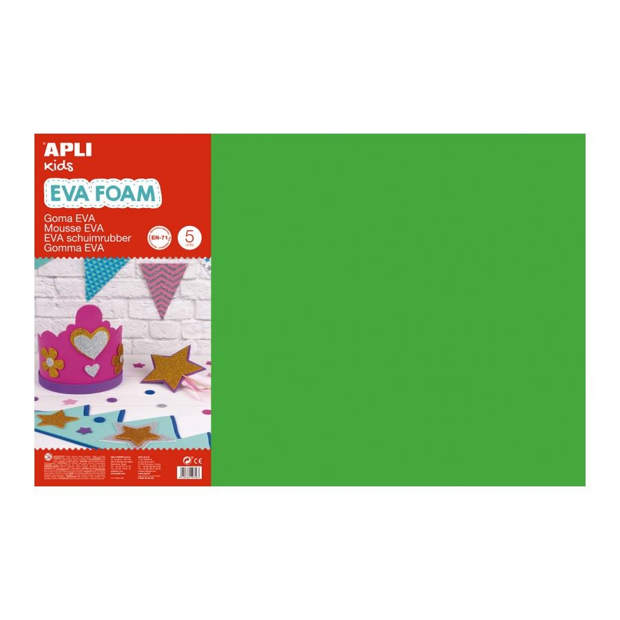 Apli "EVA foam" moosgumi 400x600mm zöld (12761) Apli "EVA foam" moosgumi 400x600mm zöld (12761)