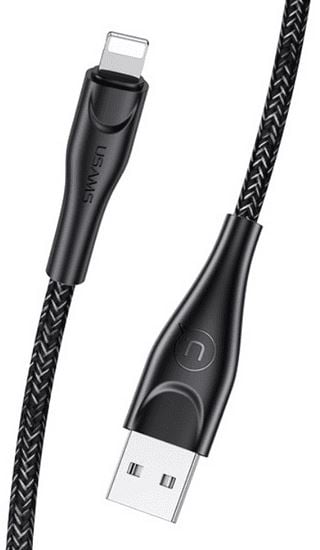 Usams SJ394USB01 Lightning adat és töltő kábel fekete (1324421)