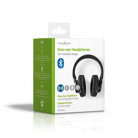 Nedis Bluetooth fejhallgató fekete