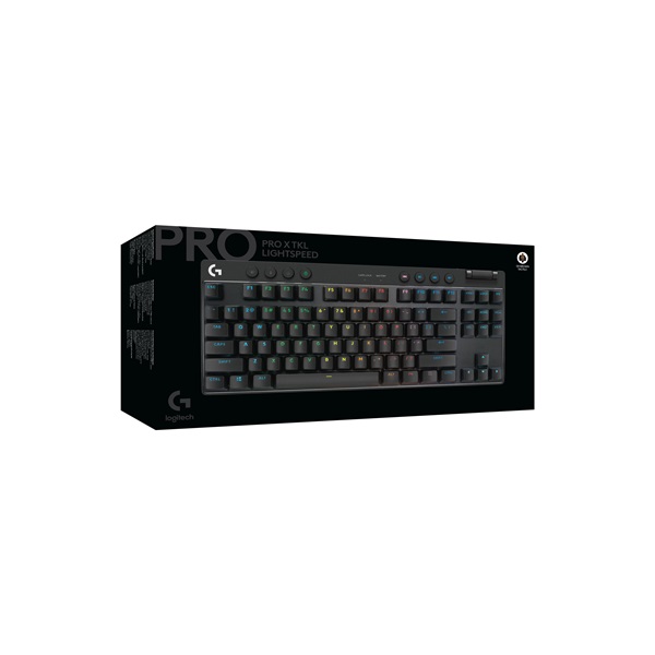 Logitech G PRO X TKL LIGHTSPEED vezeték nélküli RGB fekete gamer billentyűzet