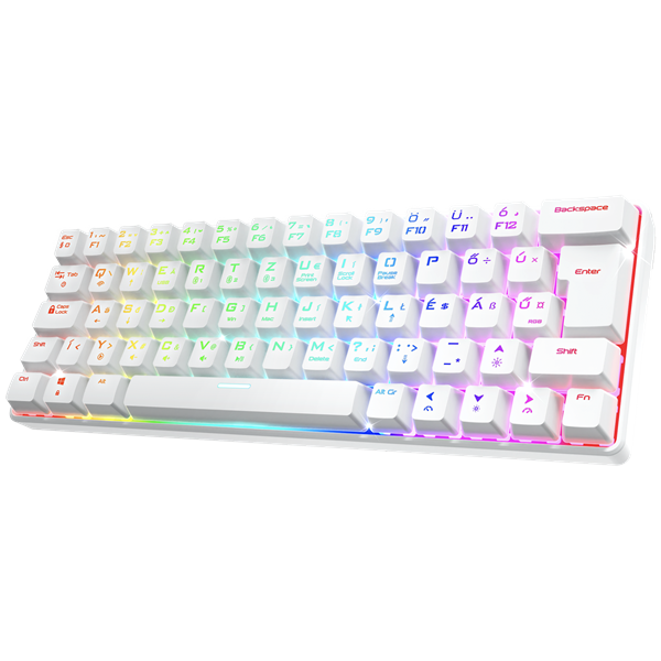 Spirit of Gamer XPERT K200 White TKL SOG red RGB LED USB Billentyűzet Mechanikus Fehér HU Spirit of Gamer XPERT K200 White TKL SOG red RGB LED USB Billentyűzet Mechanikus Fehér HU