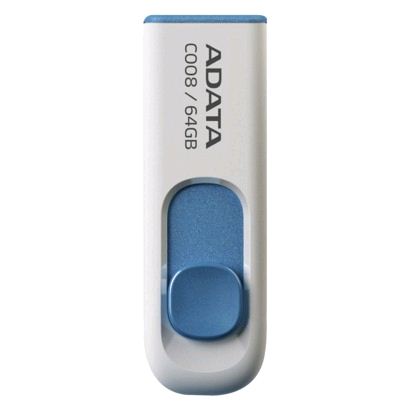 Pen Drive 64GB ADATA Classic C008 fehér USB2.0 (AC008-64G-RWE)