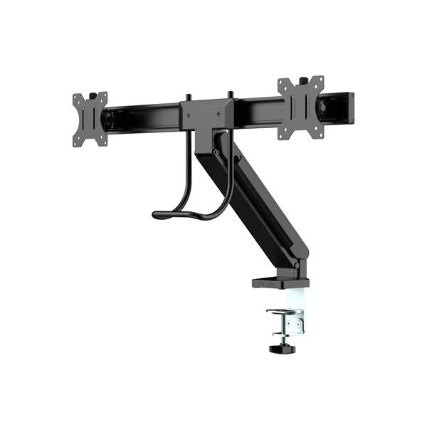 MULTIBRACKETS  2 képernyős M Deskmount Slim Basic Dual  17-27" max.VESA: 200x200 mm  6 kg Asztali konzol