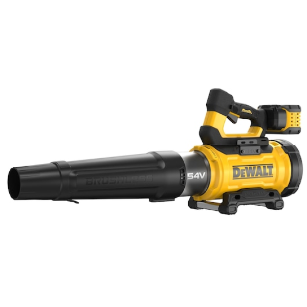 DEWALT 54V XR FLEXVOLT 1×9Ah Axiális lombfúvó akkumulátorral és töltővel