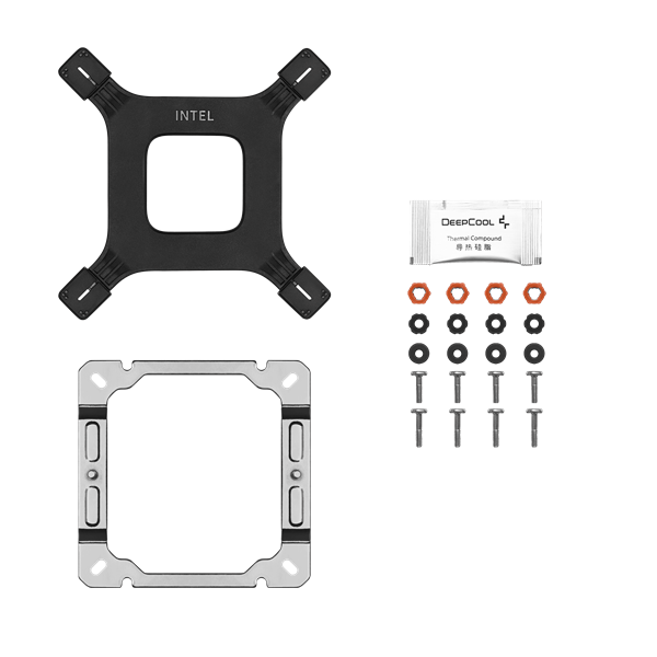 DeepCool CPU Cooler - AG400 WH ARGB (31,6 dB; max, 128,93 m3/h; 4pin, 4 db heatpipe, 12cm, PWM, A-RGB LED, fehér)