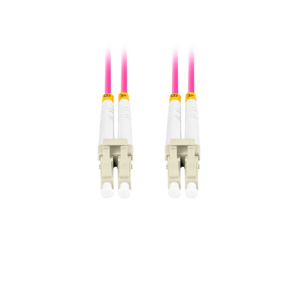 Lanberg FO-LULU-MD41-0050-VT duplex optikai patch kábel 4xLC/UPC csatlakozóval, 50/125 LSZH OM4, 5m Lanberg FO-LULU-MD41-0050-VT duplex optikai patch kábel 4xLC/UPC csatlakozóval, 50/125 LSZH OM4, 5m