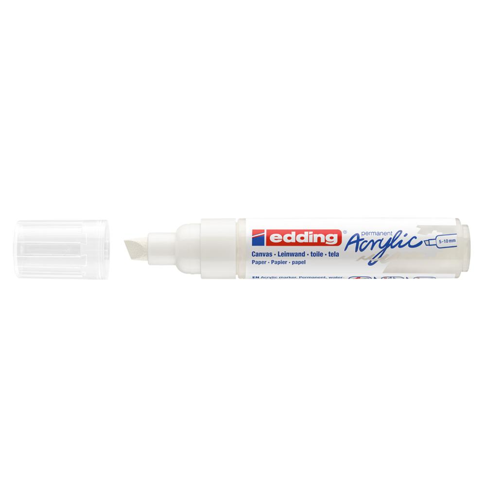 Edding Akril marker 5-10mm,  5000 fehér (7580244016)