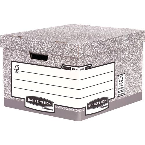 Fellowes Bankers Box System karton archiváló konténer nagy, szürke 10db (01810-FFEU) Fellowes Bankers Box System karton archiváló konténer nagy, szürke 10db (01810-FFEU)