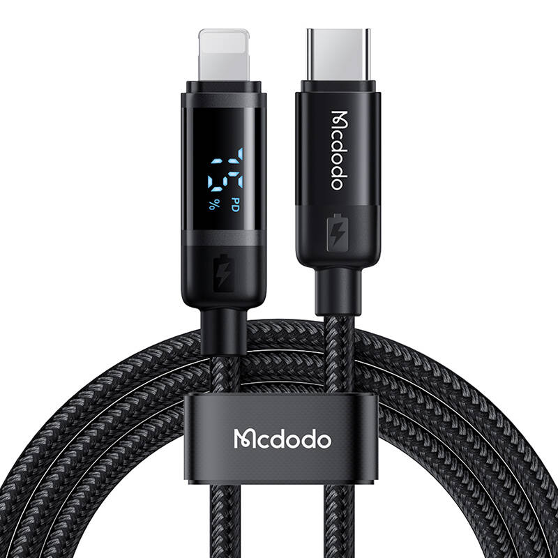 Mcdodo CA-5210 USB-C to Lightning cable, 36W, 1.2m (black)