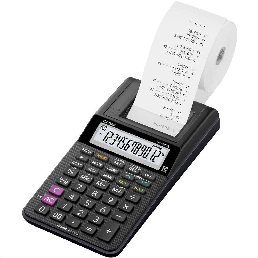 Casio HR-8RCE szalagos számológép