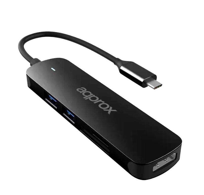 Approx 2 portos USB 3.0 Hub + 1x HDMI + kártyaolvasó (APPC45) Approx 2 portos USB 3.0 Hub + 1x HDMI + kártyaolvasó (APPC45)