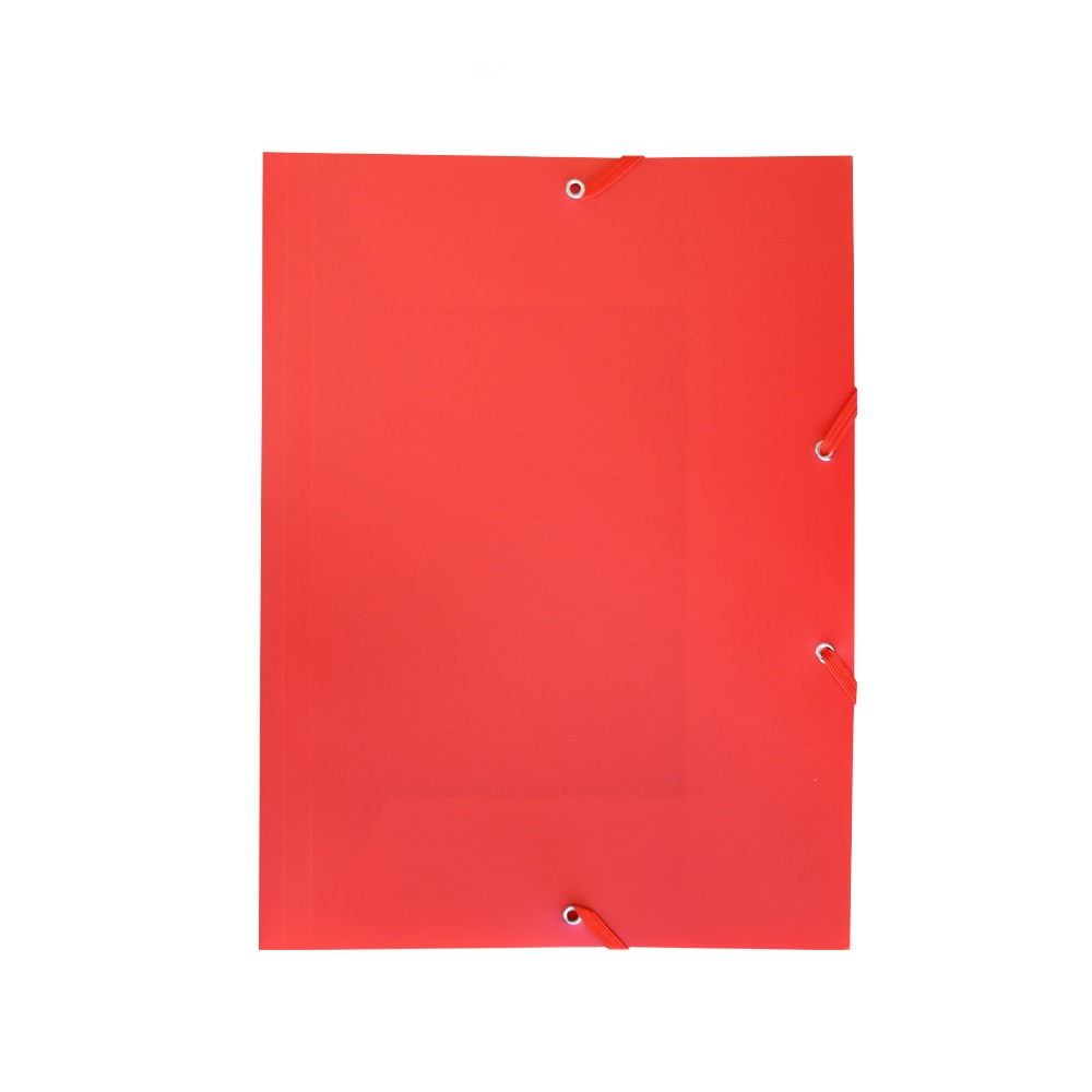 Bluering Gumis mappa A4, műanyag  piros (JJ40941A4-1)