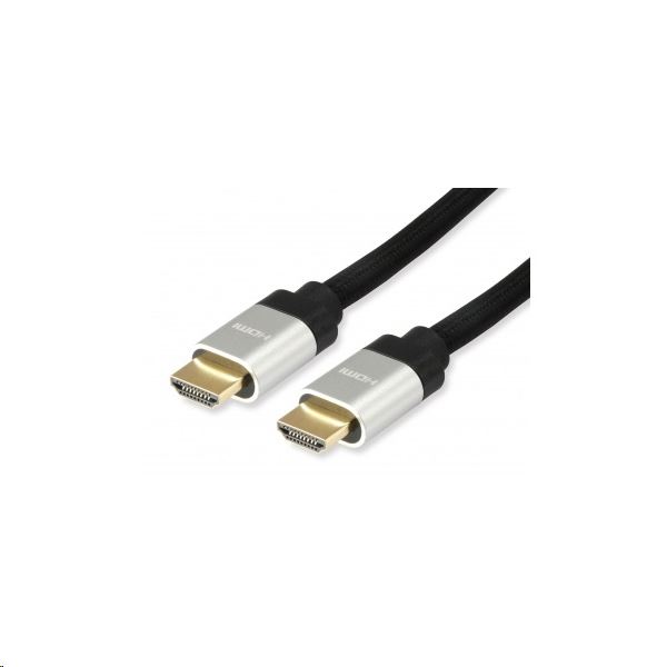 Equip HDMI összekötő kábel 8K/60Hz, eARC, VRR, QMS, QFT, ALLM, DSC, aranyozott, 1m (119380) Equip HDMI összekötő kábel 8K/60Hz, eARC, VRR, QMS, QFT, ALLM, DSC, aranyozott, 1m (119380)