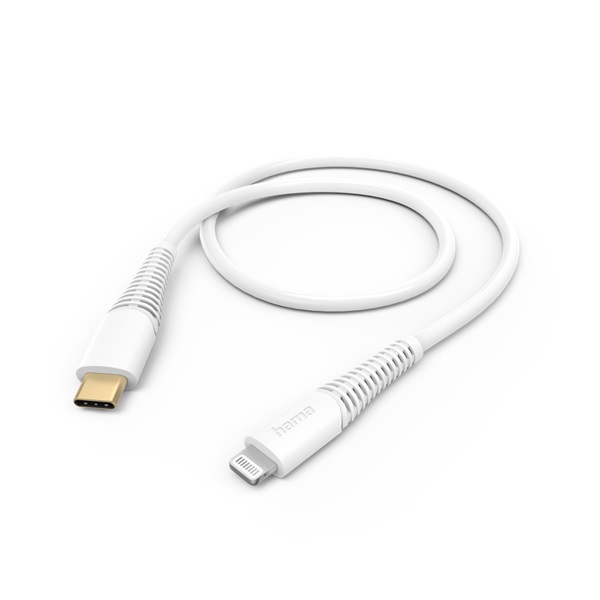Hama 201603 FIC E3 Lightning - USB Type-C, 1,5m, fehér adatkábel Hama 201603 FIC E3 Lightning - USB Type-C, 1,5m, fehér adatkábel
