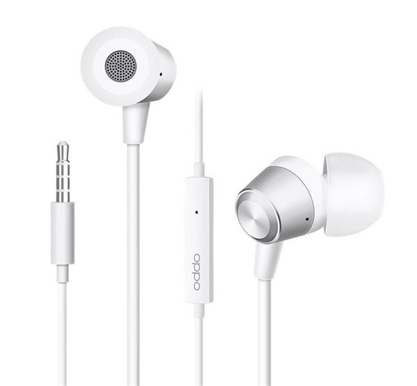 OPPO fülhallgató SZTEREO (3.5mm jack, mikrofon, felvevő gomb) FEHÉR (MH130)